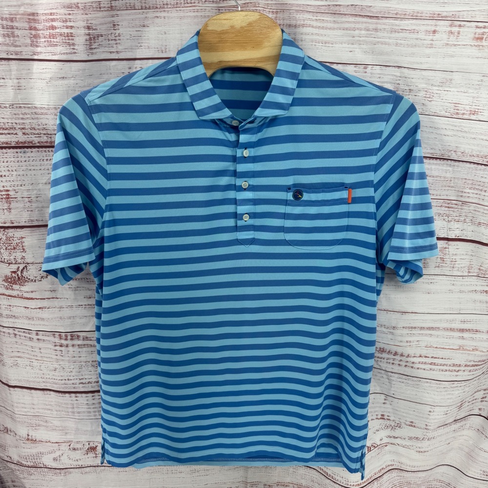 Stitch Golf Polo Shirt Mens Large Eagle Point Golf Club Striped Short Sleeve